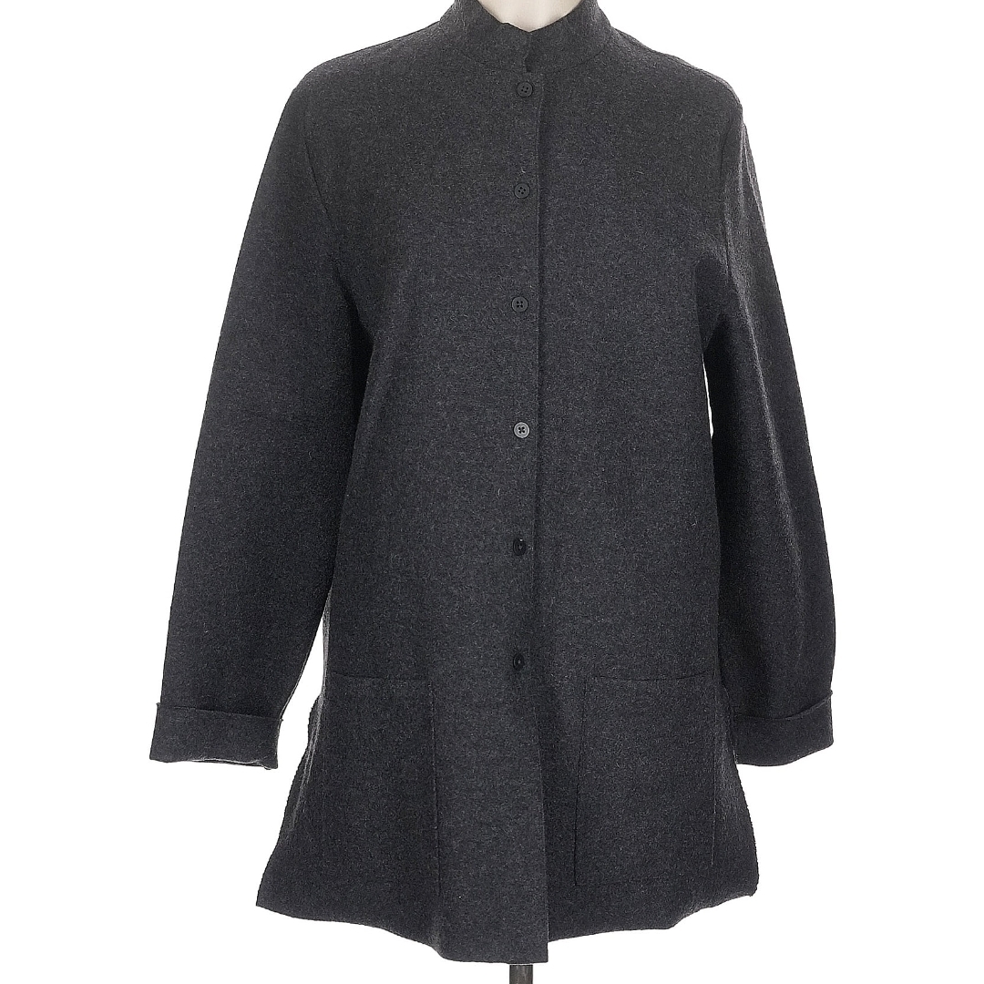 Eileen Fisher Women's 100% Wool Coat